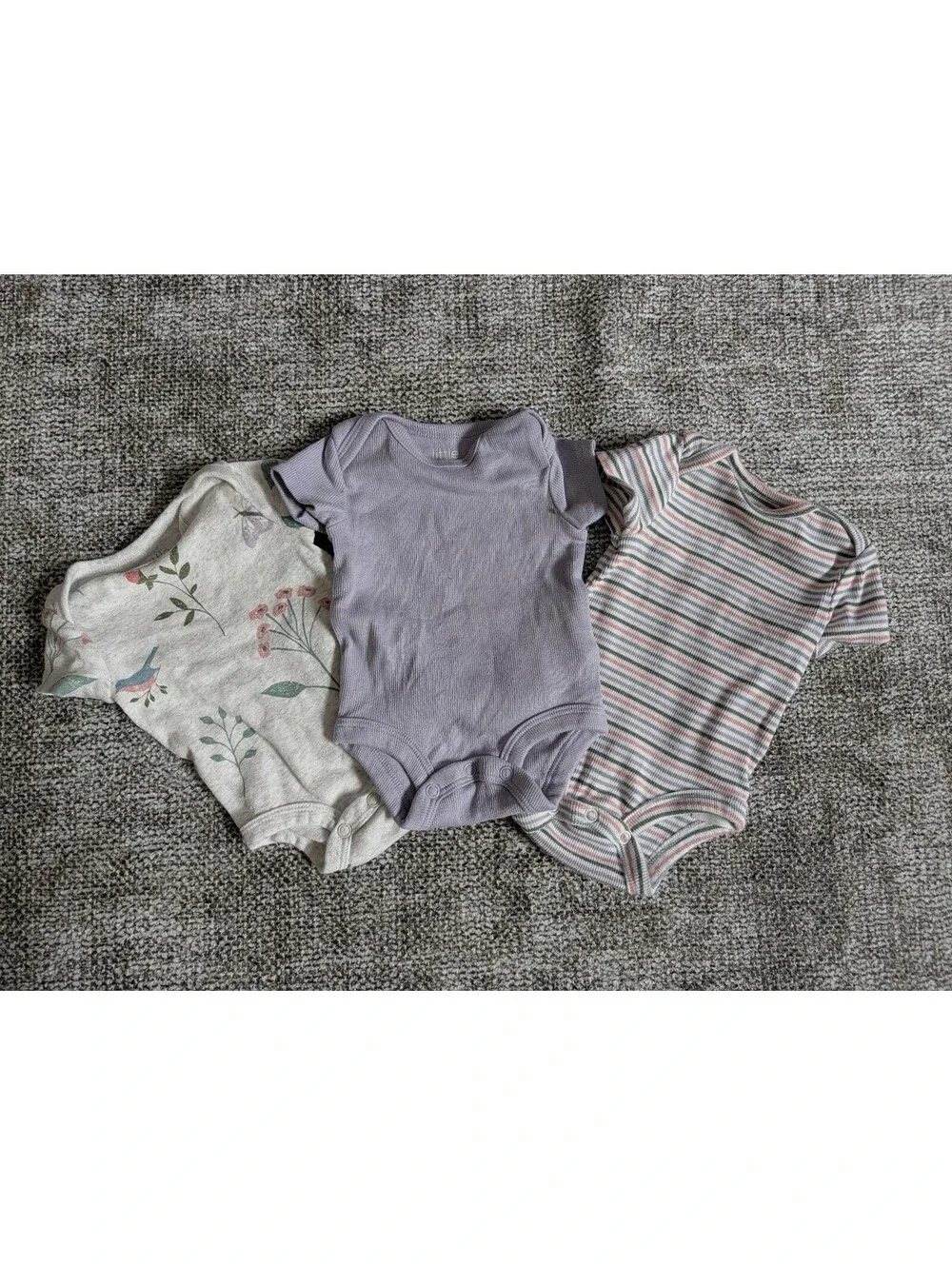 Set of 3 Carter's Little Planet Bodysuits (Newborn)